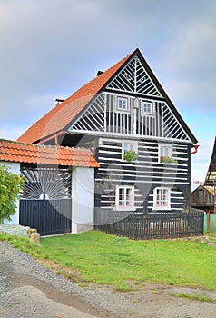 Traditional wooden cottage in Czech republic