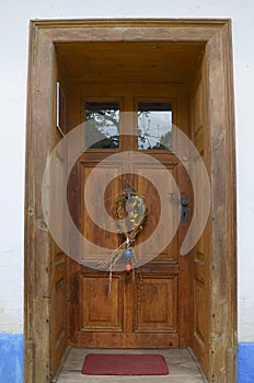 Traditional wooden doors