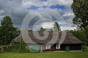 Traditional wooden house, island Saaremaa, Estonia