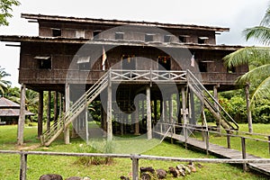 Traditional wooden houses Melanau Tall