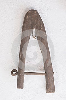 traditional wooden oxen yoke