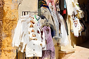 Traditional Woolen clothing for sale, Victoria, Gozo.