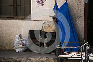 Traditional work in Sucre, Bolivia