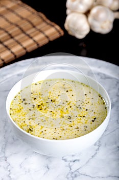 Traditional yayla soup yoghurt soup