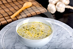 Traditional yayla soup yoghurt soup