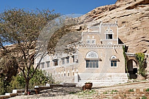 Traditional yemeni house near sanaa yemen