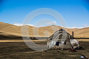 Traditional Yurt of Central Asia tribes photo
