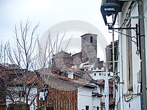 Traditionals buildings on jewish neighborhood in Hervas, Spain photo
