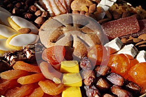 Traditionnal platter of 13 desserts in Provence