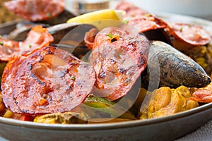 Traditionnal spanish food paella