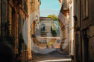 Traditionnal street of Montpellier