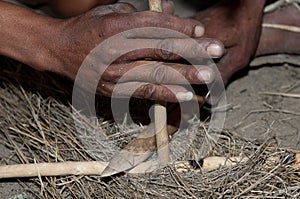 A tradtion fire lighting