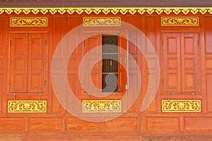 Tradtional Thai style house window