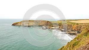 Traeth Llyfn beach .between Porthgain and Abereiddi .Pembrokeshire coast