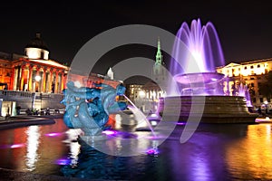 Trafalgar Square at Night