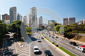 Traffic avenue city sao paulo