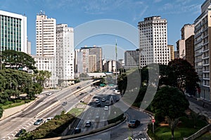 Traffic avenue city sao paulo