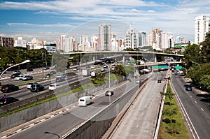 Traffic avenue city sao paulo photo