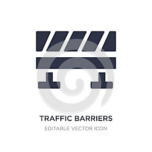 traffic barriers icon on white background. Simple element illustration from General concept