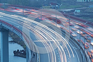 Traffic on the bridge