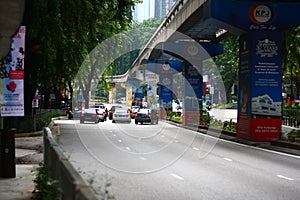 Traffic Building Up at Kuala Lumpur Malaysia