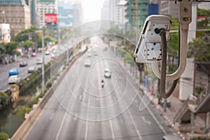 Traffic camera observes vehicular traffic on a road