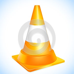 Orange traffic cone