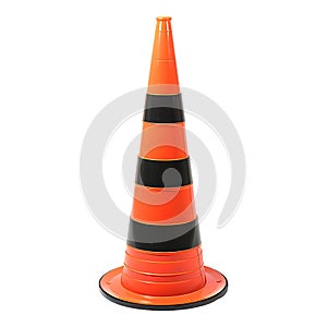 traffic cone isolated on a transparent background
