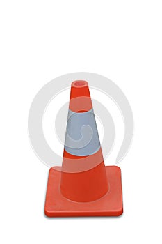 Traffic cone isolated on white back ground