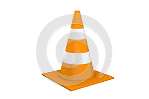 Traffic Cone isolated On White Background