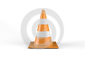 Traffic Cone isolated On White Background