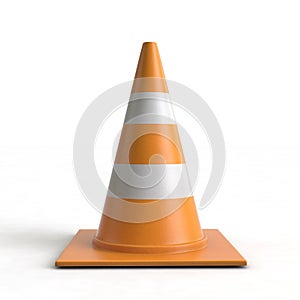 Traffic Cone isolated On White Background