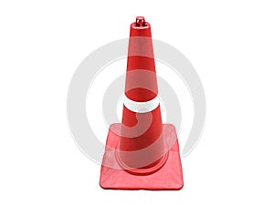 Traffic cone isolated on white background.