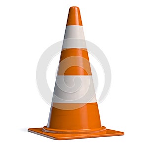 Traffic Cone Orange Alert Symbol