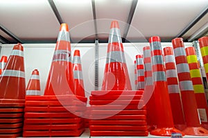 Traffic cone orange prevents road accidents Sorted on the Shelf