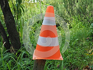 traffic cone sign