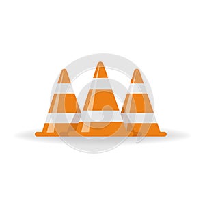 Traffic cone, traffics cones isolated, traffic cone vector
