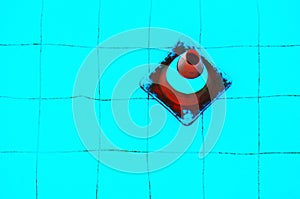 Traffic cone underwater