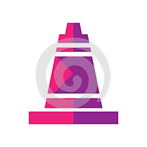 traffic cone. Vector illustration decorative design