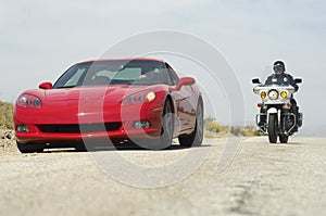 Traffic Cop Chasing Sports Car