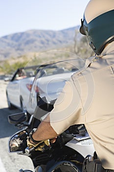 Traffic Cop Riding Bike