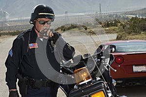 Traffic Cop Using Radio