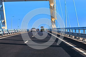 Traffic on the Crimean bridge