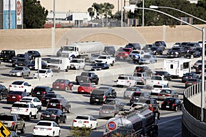 Traffic on 405 Freeway Los Angeles
