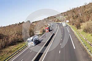 Traffic on the French auto-route.