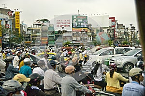 Traffic hell Saigon, Vietnam