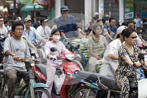 Traffic hell Saigon, Vietnam