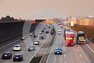 Traffic on a highway