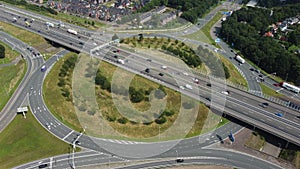 Traffic at a highway junction