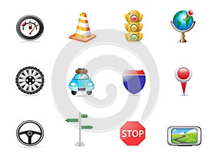 Traffic icon set